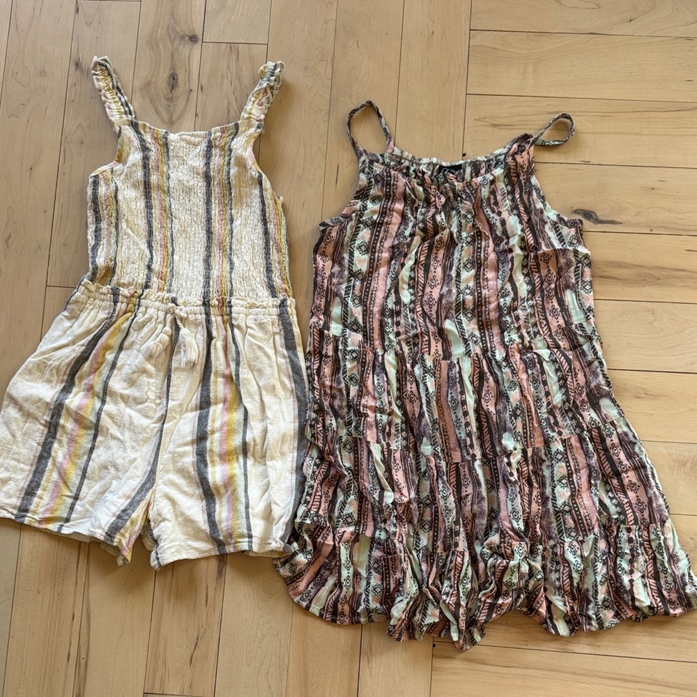 Art Class girls dress and romper 2 pack